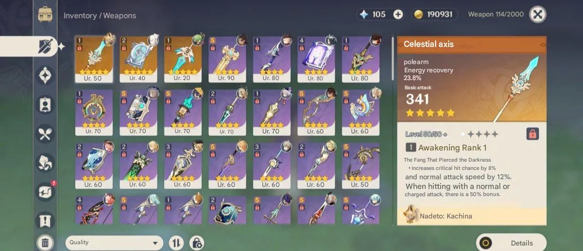 GI1160 Skirk, Furina, Xiao, Shen He, Arlecchino Multi Account + Strong HSR Roster 